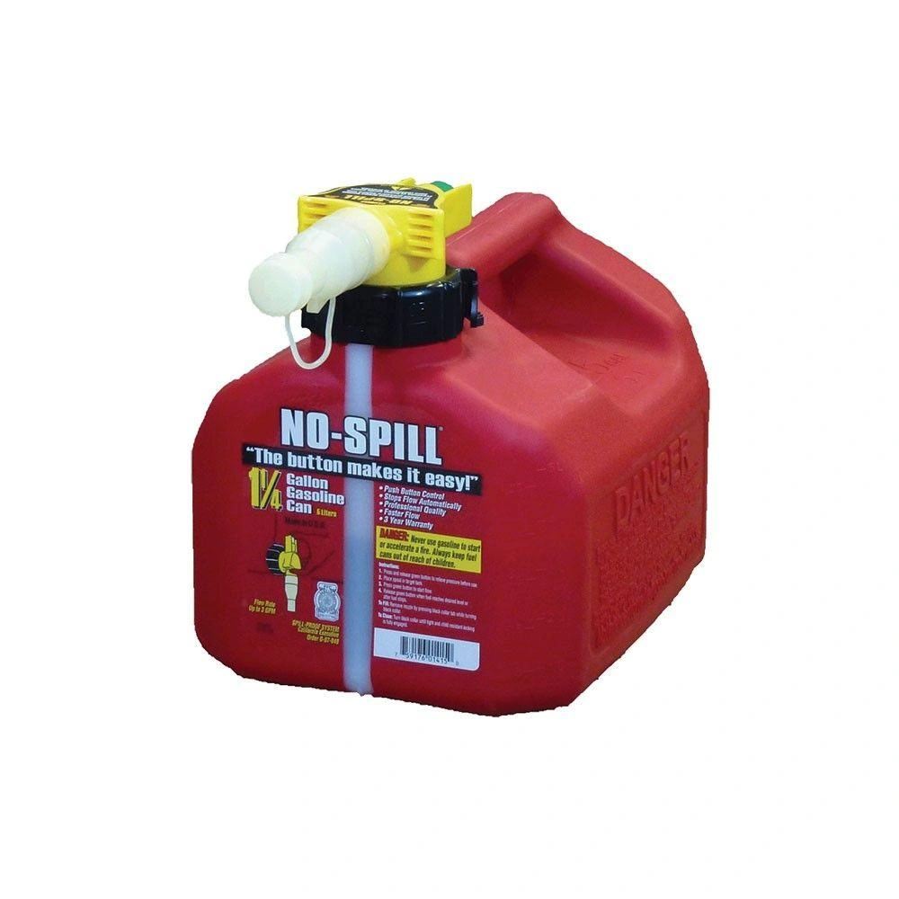 1/4 gallon No-Spill Benzinekan: Snel, schoon en veilig tanken. Geen geknoei, alleen pure brandstof power!